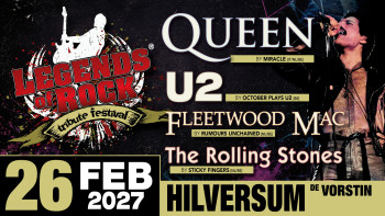 LEGENDS of ROCK Tribute Festival met Que… — muziek in het Gooi