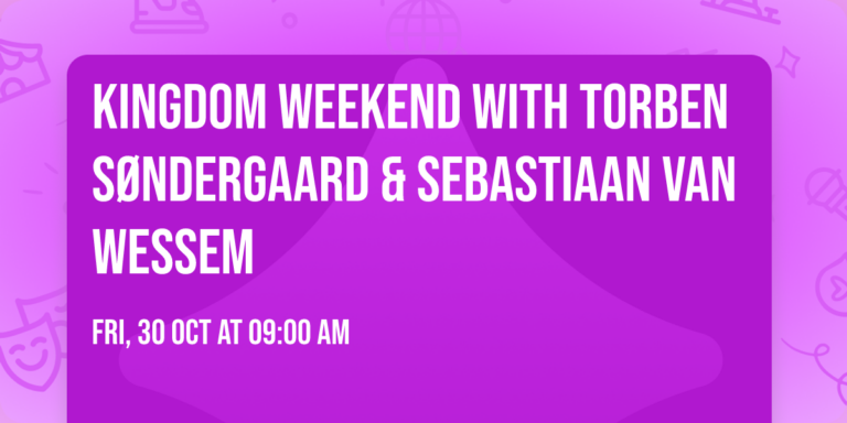 Kingdom Weekend with Torben Søndergaard & Sebastiaan van Wessem — muziek in het Gooi